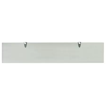 Raft suspendat din sticla, alb, 100 x 20 cm