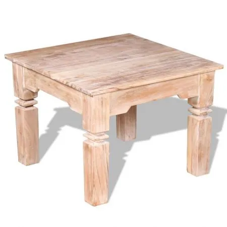 Masuta de cafea din lemn de acacia, maro, 60 x 60 x 45 cm