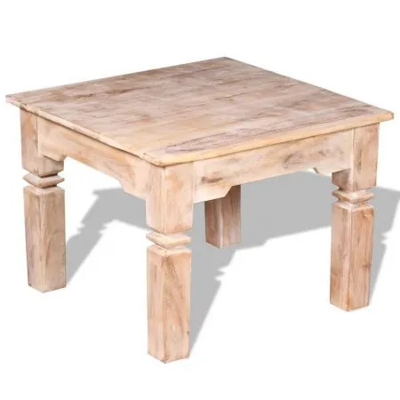 Masuta de cafea din lemn de acacia, maro, 60 x 60 x 45 cm
