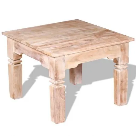 Masuta de cafea din lemn de acacia, maro, 60 x 60 x 45 cm