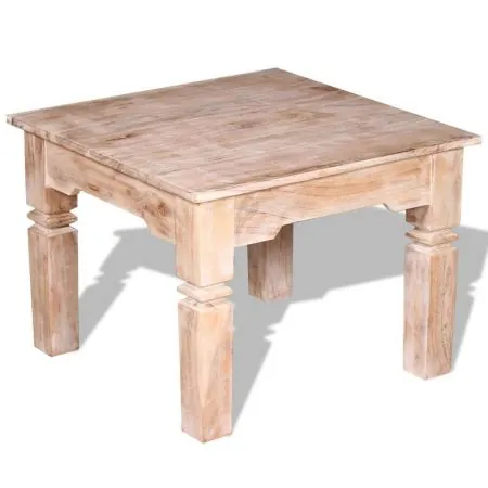 Masuta de cafea din lemn de acacia, maro, 60 x 60 x 45 cm