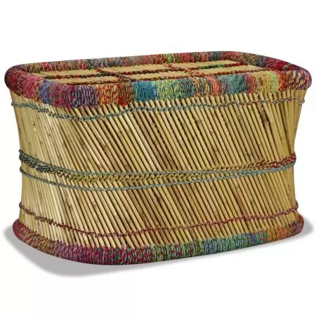 Masuta de cafea cu detalii chindi, multicolor, 50 x 45 cm
