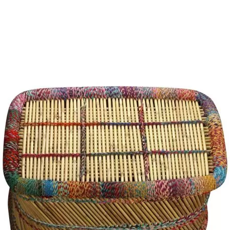 Masuta de cafea cu detalii chindi, multicolor, 50 x 45 cm