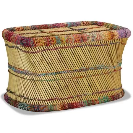 Masuta de cafea cu detalii chindi, multicolor, 50 x 45 cm