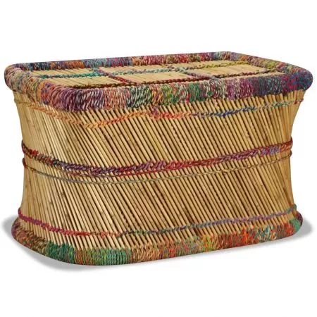 Masuta de cafea cu detalii chindi, multicolor, 50 x 45 cm