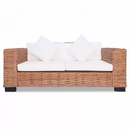 Canapea de 2 locuri, maro, 157 x 80 x 67 cm