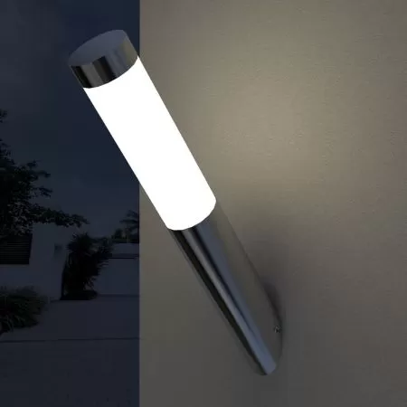 Lampa RVS rezistenta la apa pentru interior si exterior, argintiu
