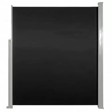 Copertina laterala pentru terasa/curte, negru, 160 x 300 cm