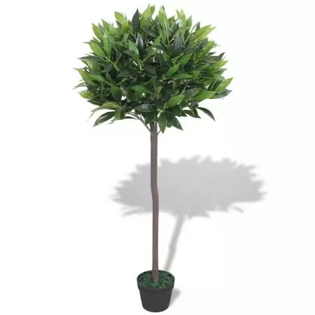  Dafin artificial cu ghiveci, 125 cm, verde