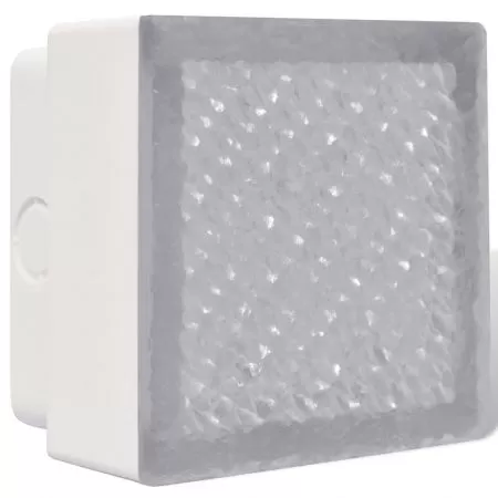 2 Spoturi LED incastrabile in sol, alb, 100 x 100 x 68 mm