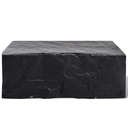 Husa mobilier gradina, negru, 200 x 160 x 70 cm