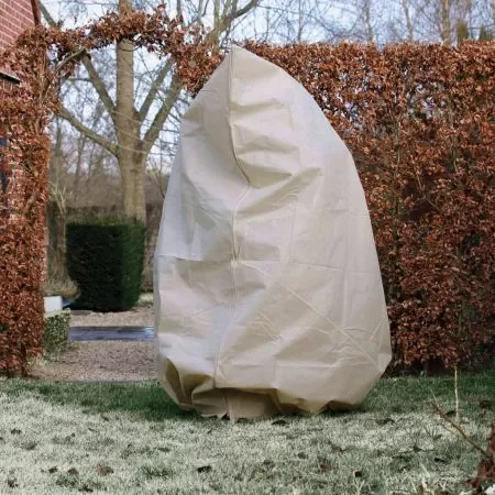 Husa anti-inghet din fleece cu fermoar bej 2x1.5x1.5 m, bej, 1.5 x 2 m