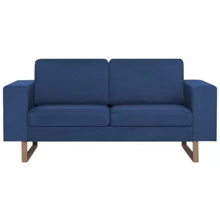 Set de canapele, 2 piese, albastru, 200 x 82 x 75 cm