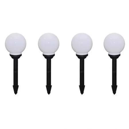 Lampi de exterior pentru alee LED 8 buc. 15 cm, alb, 15 cm