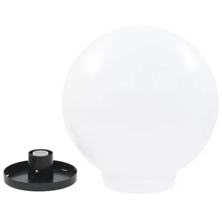 Set 4 bucati lampi glob cu led, alb, 40 cm