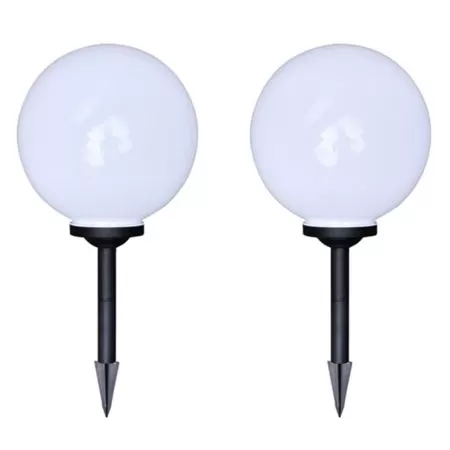 Lampi de exterior pentru alee LED 4 buc. 30 cm, alb, 30 cm