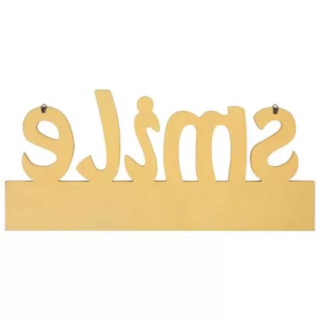 Cuier de perete SMILE, galben