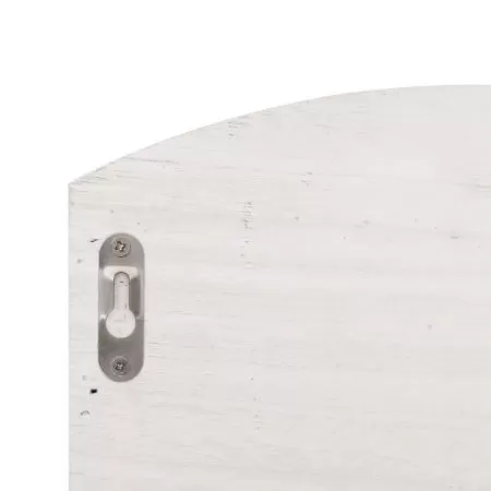 Cuier de perete, alb, 50x10x34 cm