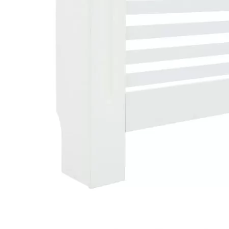 Masca pentru calorifer, alb, 112 x 19 x 81.5 cm, sipci orizontale