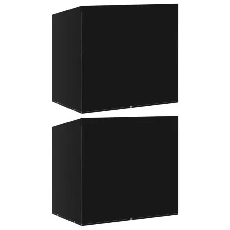 Set 2 bucati huse banca balansoar, negru, 135 x 105 x 175 cm