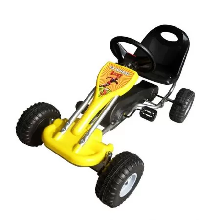  Kart cu pedale Go Kart, galben