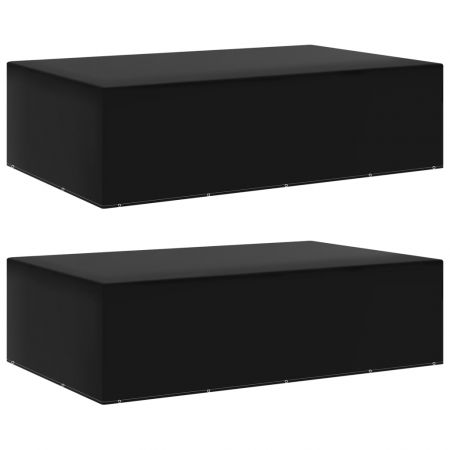 Huse mobilier gradina, negru, 325 x 205 x 90 cm