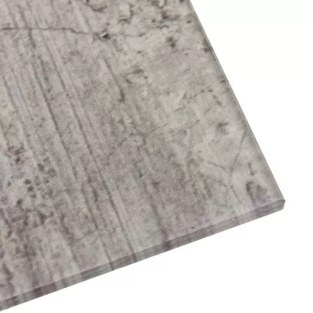 Tablă magnetică de perete, 50 x 30 cm, sticlă, gri beton