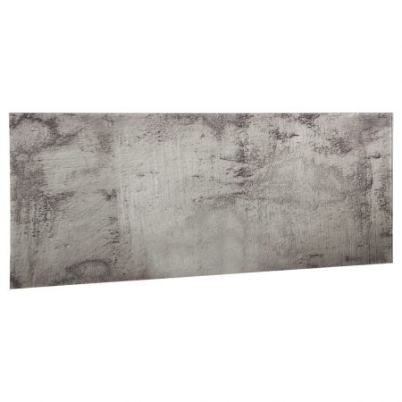 Tablă magnetică de perete, 60 x 20 cm, sticlă, gri beton