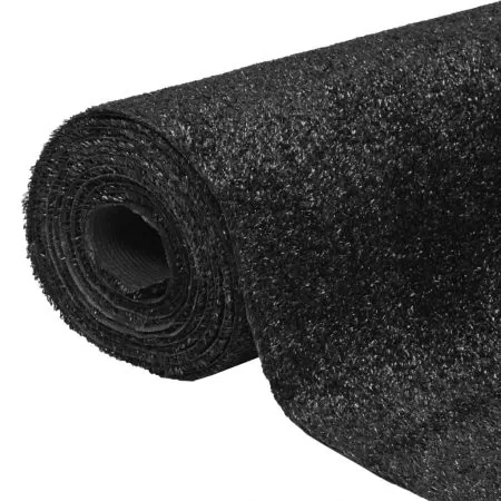Gazon artificial 1 x 10 m / 7-9 mm Negru, negru, 1 x 10 m
