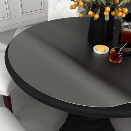 Folie de protecție masă, mat, Ø 110 cm, PVC, 1.6 mm