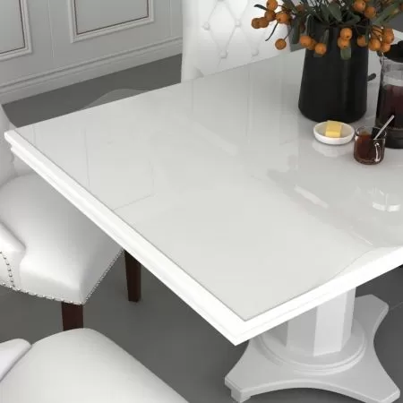 Folie de protecție masă, transparent, 180 x 90 cm, PVC, 1.6 mm