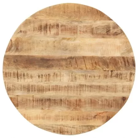  Blat de masă, 80 cm, lemn masiv de mango, rotund, 15-16 mm