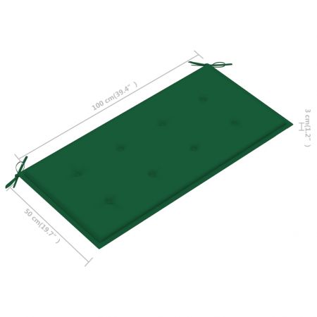 Banca de gradina, verde, 112 x 55 x 94 cm