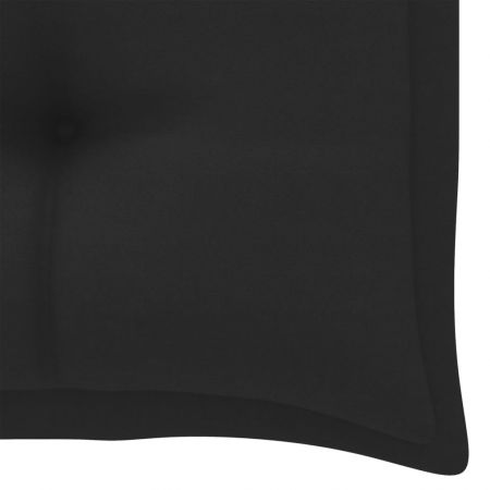 Banca de gradina, negru, 112 x 55 x 94 cm
