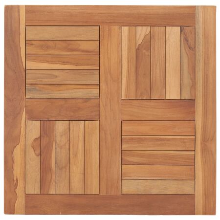 Blat de masă, 60 x 60 x 2,5 cm, lemn masiv de tec