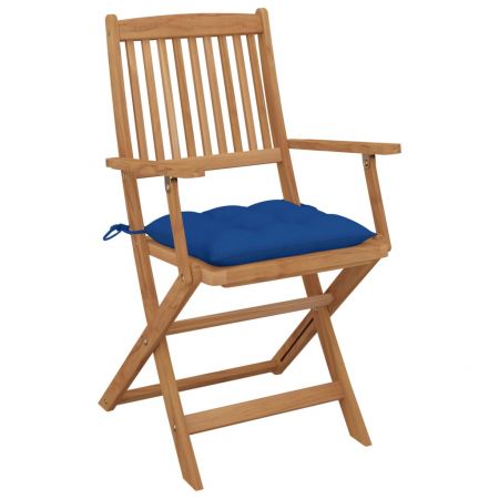 Set 2 bucati scaune gradina pliabile, albastru