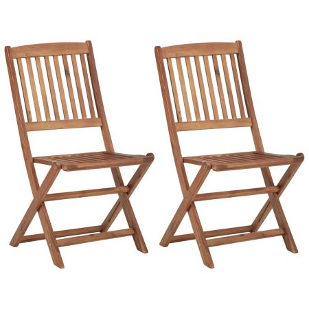 Set 2 bucati scaune gradina pliabile cu perne, model rosu
