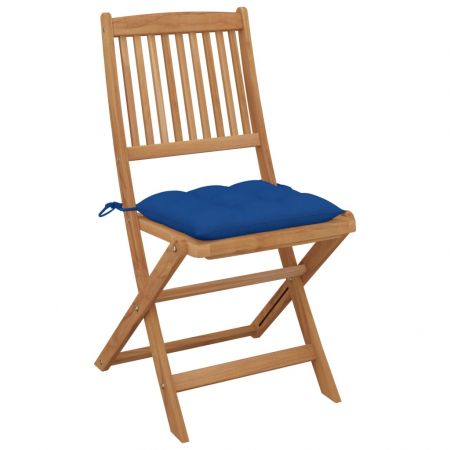 Set 2 bucati scaune gradina pliabile, albastru
