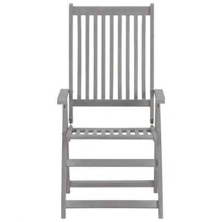Set 3 bucati scaune gradina rabatabile, albastru regal