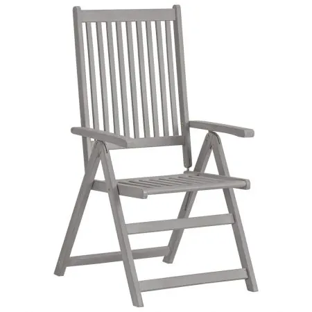 Set 3 bucati scaune gradina rabatabile, verde deschis