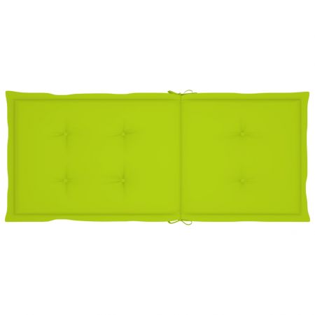 Set 6 bucati scaune gradina rabatabile cu perne, verde deschis