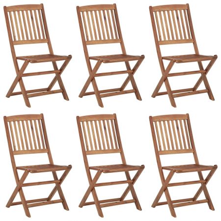 Set 6 bucati scaune gradina pliabile cu perne, albastru deschis