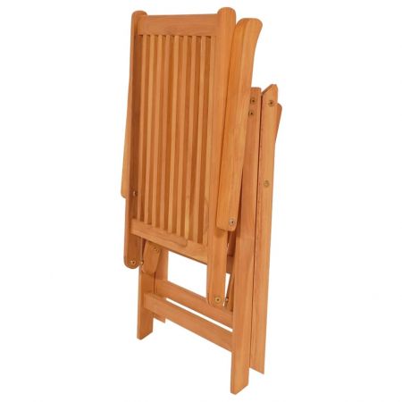 Set 4 bucati scaune de gradina cu perne verzi, verde