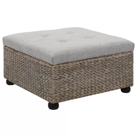 Scaun otoman 65 x 65 x 40 cm, gri