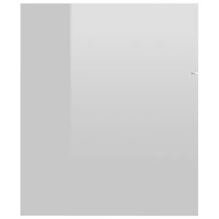 Dulap cu chiuveta incorporata, alb lucios, 60 x 38.5 x 46 cm