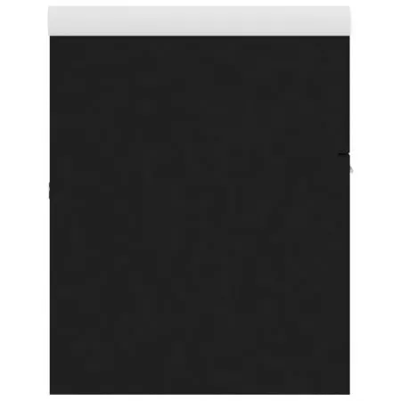Dulap cu chiuveta incorporata, negru, 100 x 38.5 x 46 cm