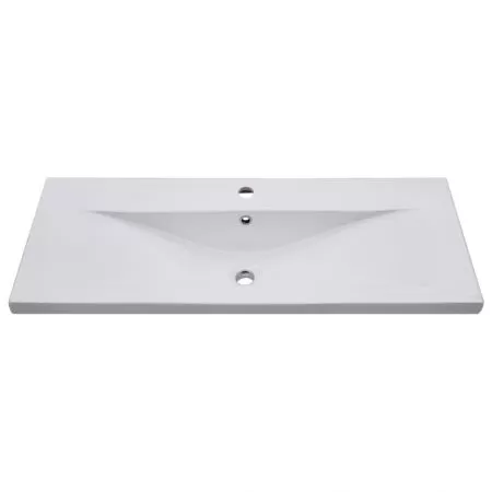 Dulap cu chiuveta incorporata, alb, 100 x 38.5 x 46 cm