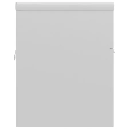 Dulap cu chiuveta incorporata, alb lucios, 90 x 38.5 x 46 cm