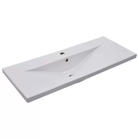 Dulap cu chiuveta incorporata, alb, 100 x 38.5 x 46 cm