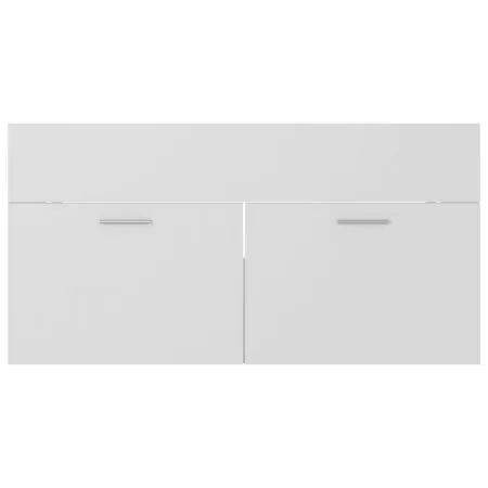 Dulap cu chiuveta incorporata, alb, 90 x 38.5 x 46 cm